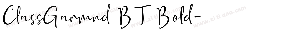ClassGarmnd BT Bold字体转换